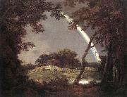 Joseph wright of derby Landscape with Rainbow oil painting reproduction